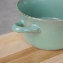 Miska do zupy na zupę bulionówka z uchem ceramiczna zielona 600ml SIAKI COLLECTION 139011-Z