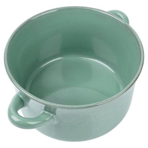 Miska do zupy na zupę bulionówka z uchem ceramiczna zielona 600ml SIAKI COLLECTION 139011-Z