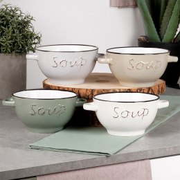 Miski do zupy bulionówka ceramiczna zestaw misek 600ml 4-ele SIAKI COLLECTION 139714