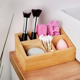 Organizer na kosmetyki akcesoria do makijażu do łazienki bambusowy ELEGANZA 569739