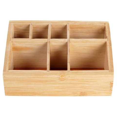 Organizer na kosmetyki akcesoria do makijażu do łazienki bambusowy ELEGANZA 569739