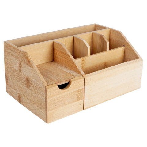 Organizer na kosmetyki akcesoria do makijażu do łazienki bambusowy ELEGANZA 569741