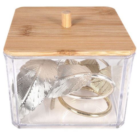 Pojemnik na patyczki kosmetyczne do uszu pudełko organizer ELEGANZA 569321