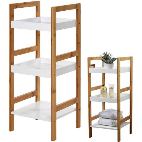 Regał łazienkowy bambusowy 3-poziomowy 30x30x72cm BATHROOM SOLUTIONS 569096