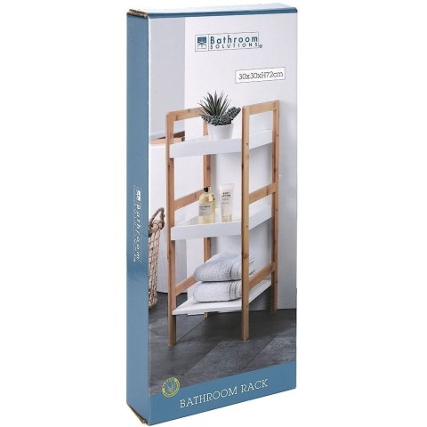 Regał łazienkowy bambusowy 3-poziomowy 30x30x72cm BATHROOM SOLUTIONS 569096