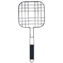 Ruszt do grillowania burgerów metalowy czarny nieprzywierający 49x21.1cm VAGGAN 489308