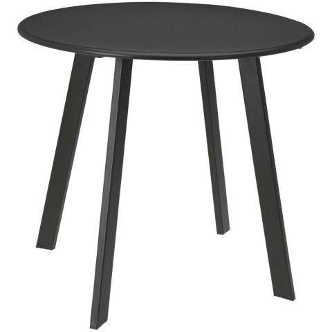 Stolik balkonowy metalowy szary okrągły 50x45cm AMBIANCE 569047