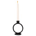 Świecznik aluminiowy czarny 15cm HOME STYLING COLLECTION 569532