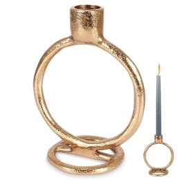 Świecznik aluminiowy złoty 15cm HOME STYLING COLLECTION 569525