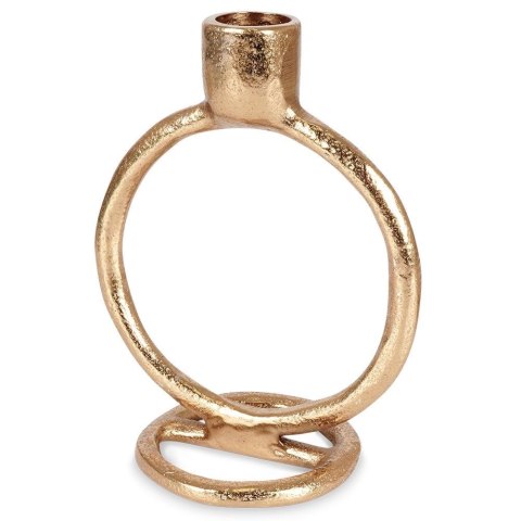 Świecznik aluminiowy złoty 15cm HOME STYLING COLLECTION 569525