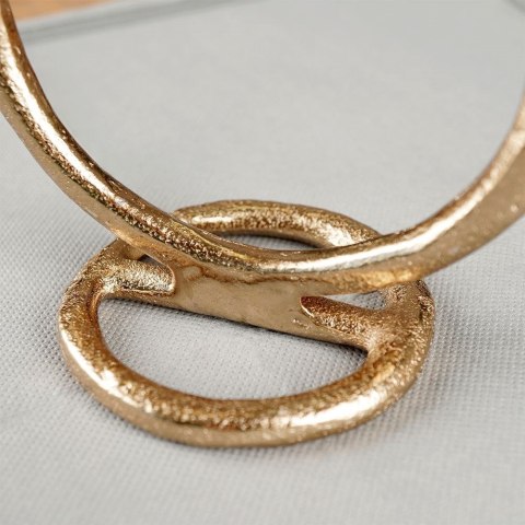 Świecznik aluminiowy złoty 24cm HOME STYLING COLLECTION 569527