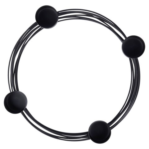 Świecznik metalowy czarny na 4 świeczki 28x3.5cm HOME STYLING COLLECTION 569783