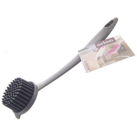 Szczotka do mycia naczyń silikonowa 22.5cm szara ORION 710496