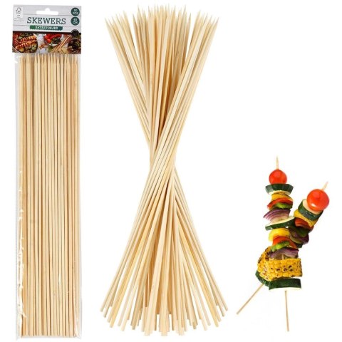 Szpikulce do szaszłyków mięsa patyczki bambusowe 40cm 50 sztuk EXCELLENT HOUSEWARE 489139