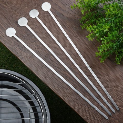 Szpikulce do szaszłyków mięsa szampury stalowe 37cm 4 sztuki VAGGAN 489169