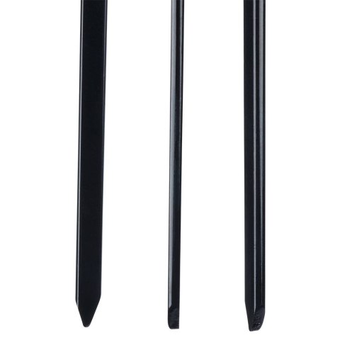 Szpikulce do szaszłyków mięsa szampury stalowe czarne 31.5cm 8 sztuk VAGGAN 489167
