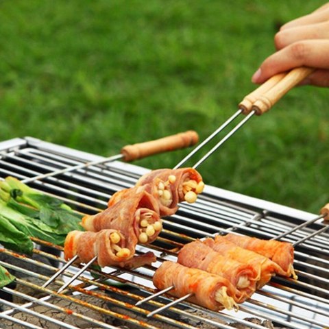 Szpikulce do szaszłyków stalowe 38.5cm 4 szt. BBQ COLLECTION 489030