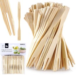 Widelczyki do przekąsek koreczków przystawek bambusowe 100 sztuk EXCELLENT HOUSEWARE 144304
