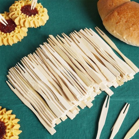 Widelczyki do przekąsek koreczków przystawek bambusowe 100 sztuk EXCELLENT HOUSEWARE 144304