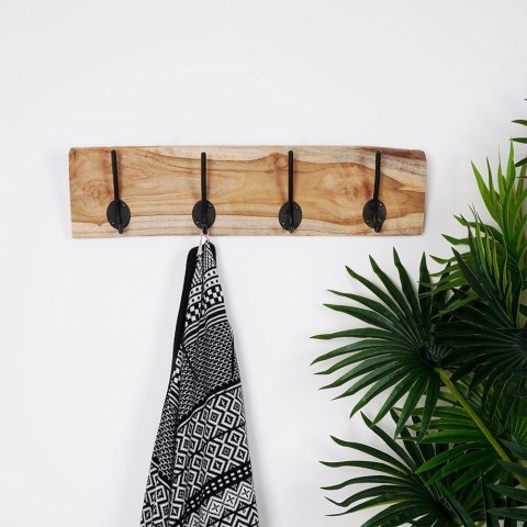 Wieszak uchwyt ścienny na ubrania drewniany 49.5cm HOME STYLING COLLECTION 569718