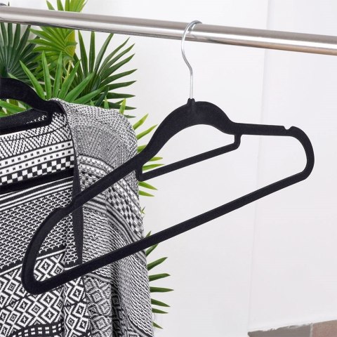 Wieszaki na ubrania czarne obrotowe 10 sztuk STORAGE SOLUTIONS 569717