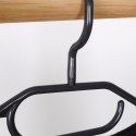 Wieszaki na ubrania czarne obrotowe 10 sztuk STORAGE SOLUTIONS 569886