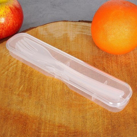 Zestaw sztućców komplet plastikowy lekki turystyczny podróżny 4-ele EXCELLENT HOUSEWARE 139437