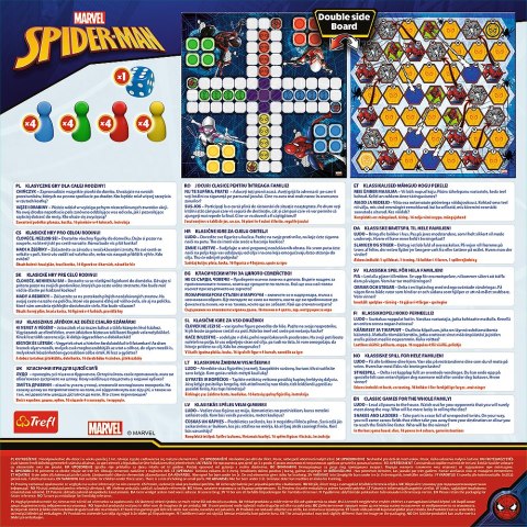 Gra planszowa 2w1 Chińczyk Węże i drabiny Spider-Man Trefl 02419