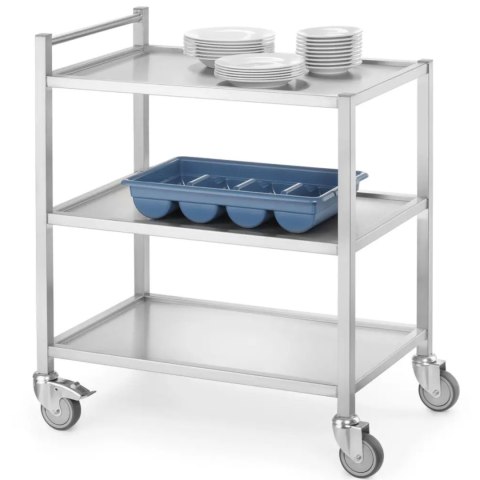 Wózek cateringowy kelnerski spawany mobilny 3-półkowy do 240 kg - Hendi 810224