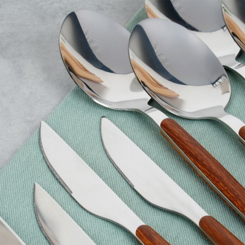 Zestaw sztućców komplet stalowy 16 elementów EXCELLENT HOUSEWARE 139743