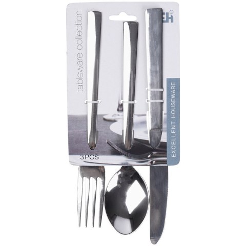 Zestaw sztućców komplet stalowy 3-ele EXCELLENT HOUSEWARE 139391
