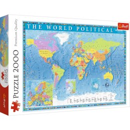 Puzzle - 2000 - Polityczna mapa świata - Trefl 27099