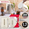 Czajnik elektryczny, 1,7 L, kremowy stal 304, KLAUSBERG KB-9004