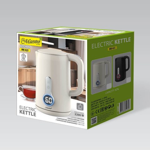 Czajnik elektryczny 1.7L 2200W MAESTRO MR-025-IVORY