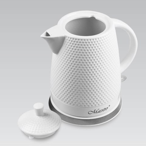 Czajnik elektryczny ceramiczny biały 1.5L 1500W MAESTRO MR-069-WHITE