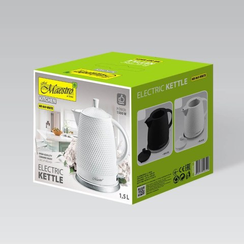 Czajnik elektryczny ceramiczny biały 1.5L 1500W MAESTRO MR-069-WHITE