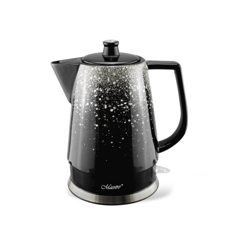 Czajnik elektryczny ceramiczny czarny srebrny 1.5L 1500W MAESTRO MR-074-SILVER