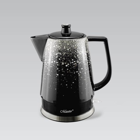 Czajnik elektryczny ceramiczny czarny srebrny 1.5L 1500W MAESTRO MR-074-SILVER