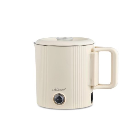 Czajnik elektryczny mały garnek podróżny 2w1 0.8L 600W beżowy MAESTRO MR-009-BEIGE