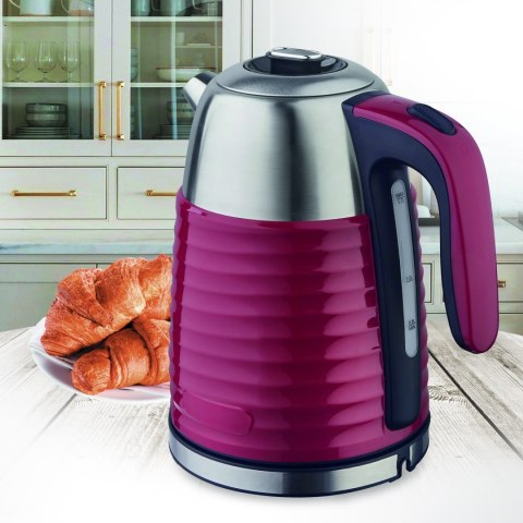 Czajnik elektryczny metalowy 1.7L 2200W czerwony MAESTRO MR-051-RED
