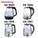 Czajnik elektryczny, szklany, 1,2 L, LED, KLAUSBERG KB-9003