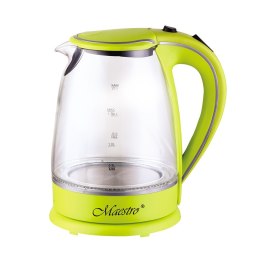 Czajnik elektryczny szklany 1.7L 2000W zielony MAESTRO MR-064-GREEN