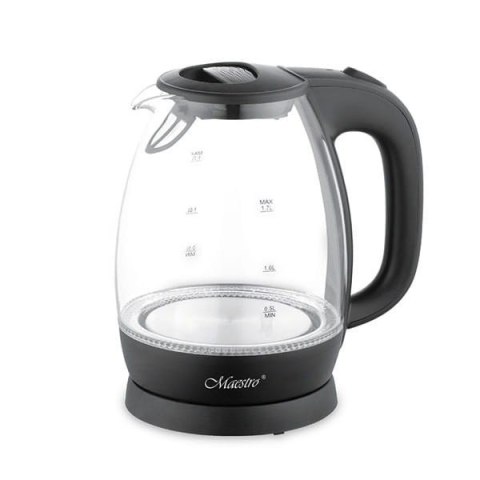 Czajnik elektryczny szklany 1.7L 2200W czarny MAESTRO MR-063-BLACK