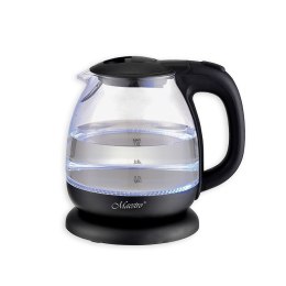 Czajnik elektryczny szklany mały 1L 1100W czarny MAESTRO MR-055-BLACK