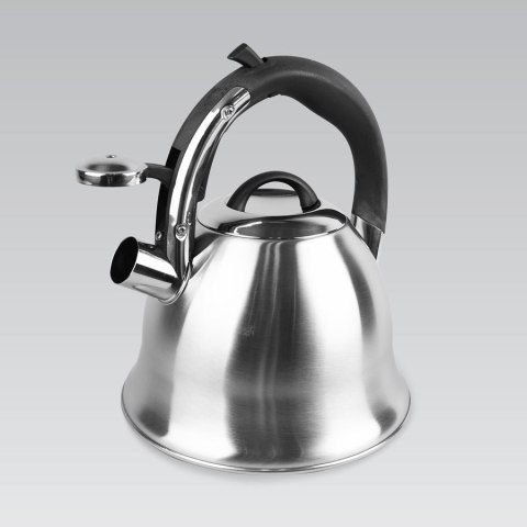 Czajnik stalowy z gwizdkiem na gaz indukcję 2.2L błyszczący MAESTRO MR-1320-S