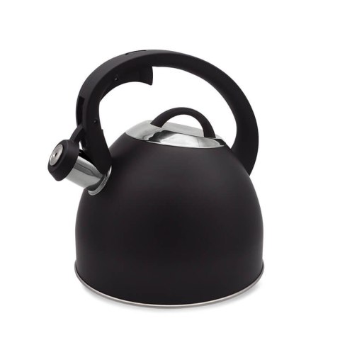 Czajnik stalowy z gwizdkiem na gaz indukcję 2.5L czarny matowy MAESTRO MR-1325