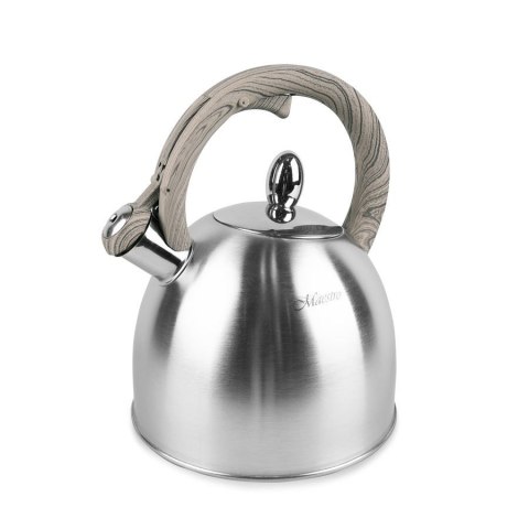 Czajnik stalowy z gwizdkiem na gaz indukcję 2.5L srebrny MAESTRO MR-1312