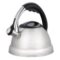 Czajnik stalowy z gwizdkiem na gaz indukcję 2.9L srebrny MAESTRO MR-1329