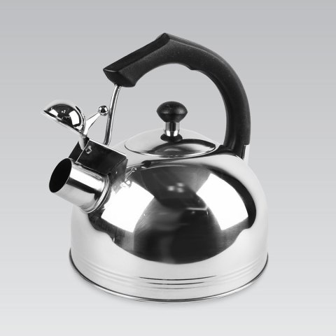 Czajnik stalowy z gwizdkiem na gaz indukcję 3.0L MAESTRO czarny uchwyt MR-1308-BLACK