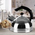Czajnik stalowy z gwizdkiem na gaz indukcję 3.0L MAESTRO czarny uchwyt MR-1308-BLACK